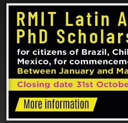 RMIT Latin American PhD Scholarships -2024- (Más información)